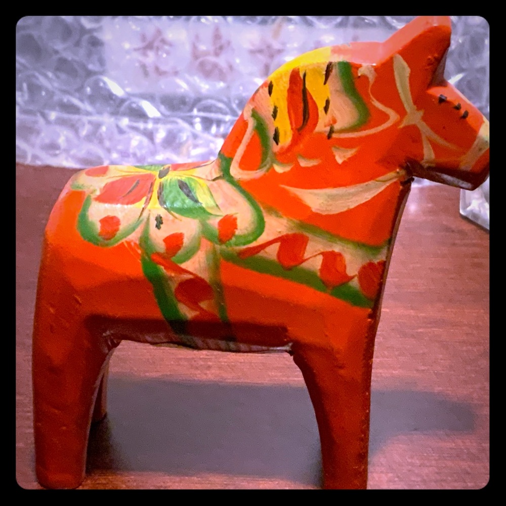 Antique dala horse middle 1900´s from Sweden.